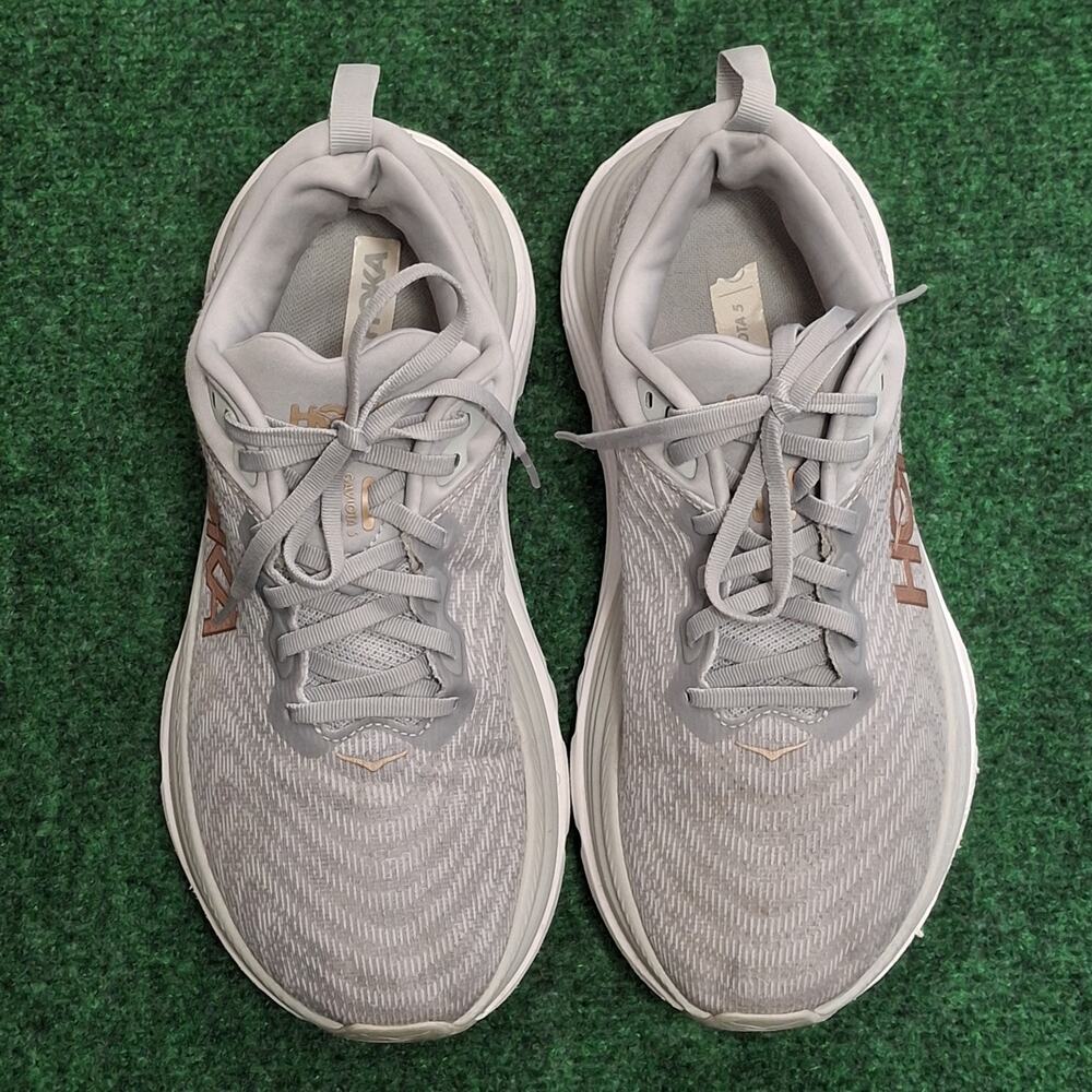 Hoka One Gaviota 5 Wide Women's Size 9.0D Harbor Mist Rose Gold Running Shoes - Picture 7 of 9